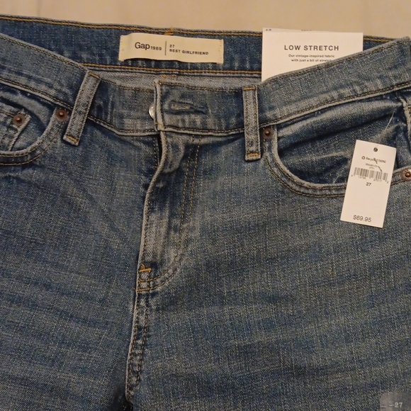 Gap Best Girlfriend Low Stretch Jeans 27 4 NWT - Picture 2 of 5